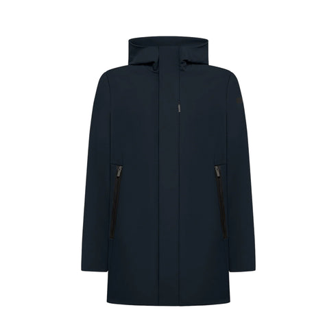 Parka Uomo dall'effetto opaco, con fodera in velluto e patch logo sulla manica